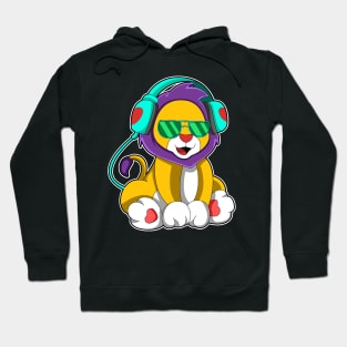 Lion - Music with Headphone Hoodie